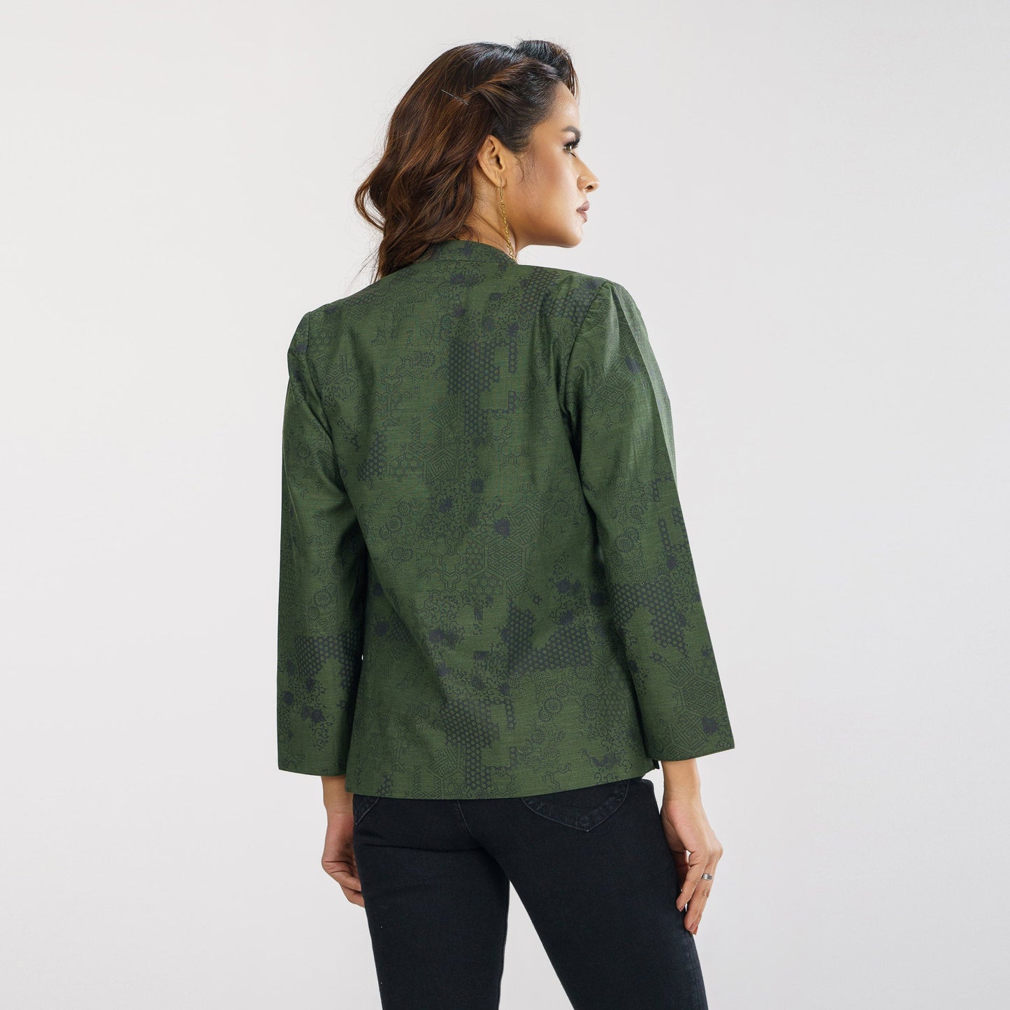 Women’s Green Ethnic Jacket