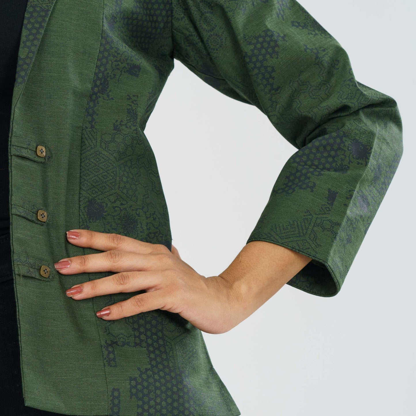 Women’s Green Ethnic Jacket