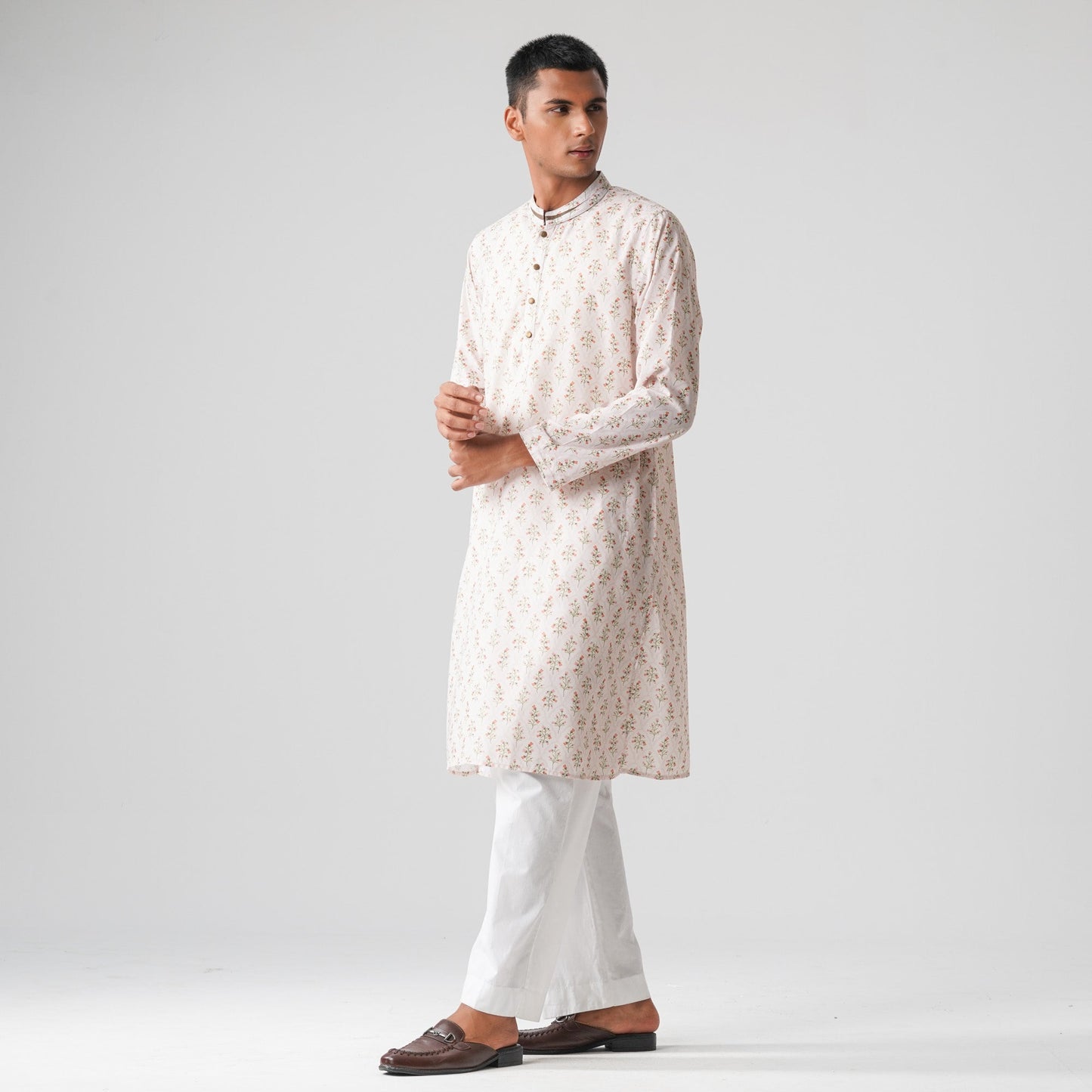 Mens Off White Panjabi