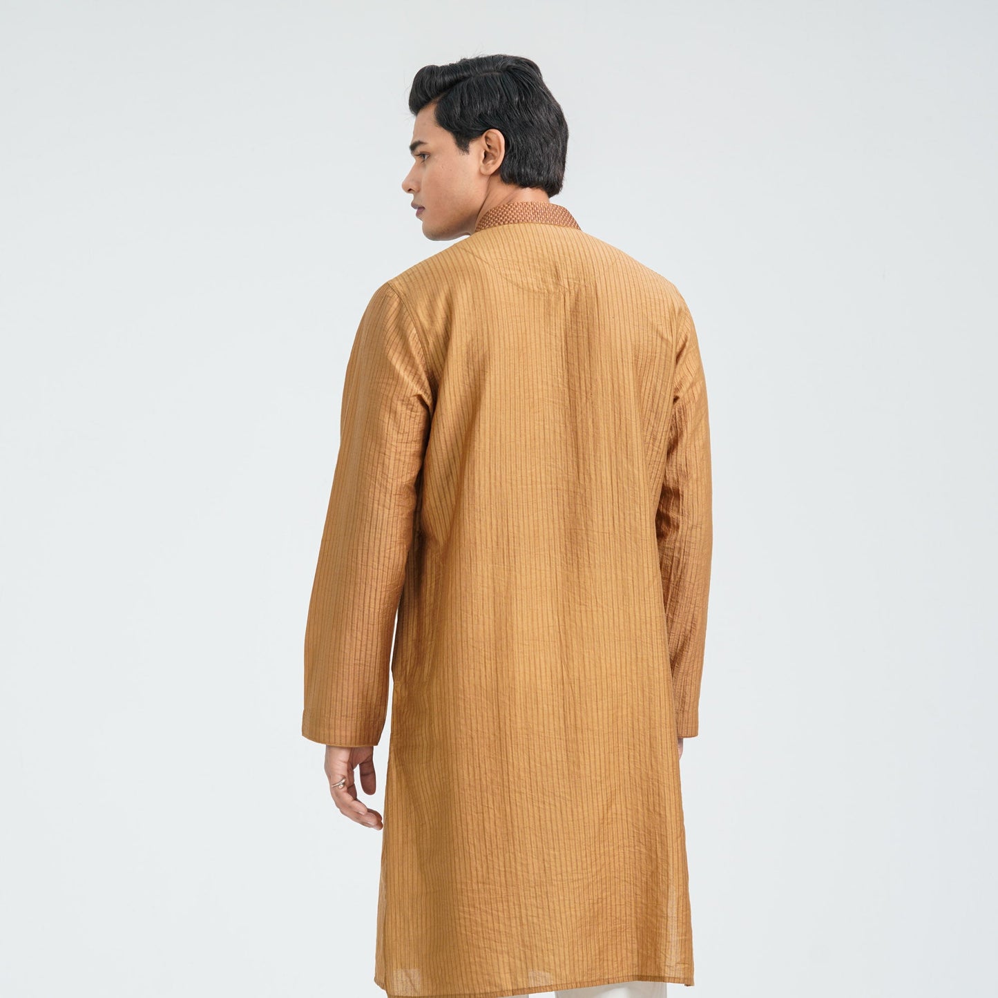 Men's Blended Mustard Panjabi