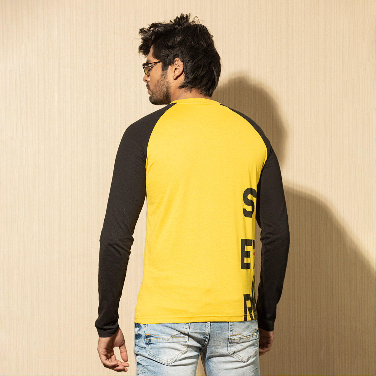 Mens L/S T-Shirt - Yellow