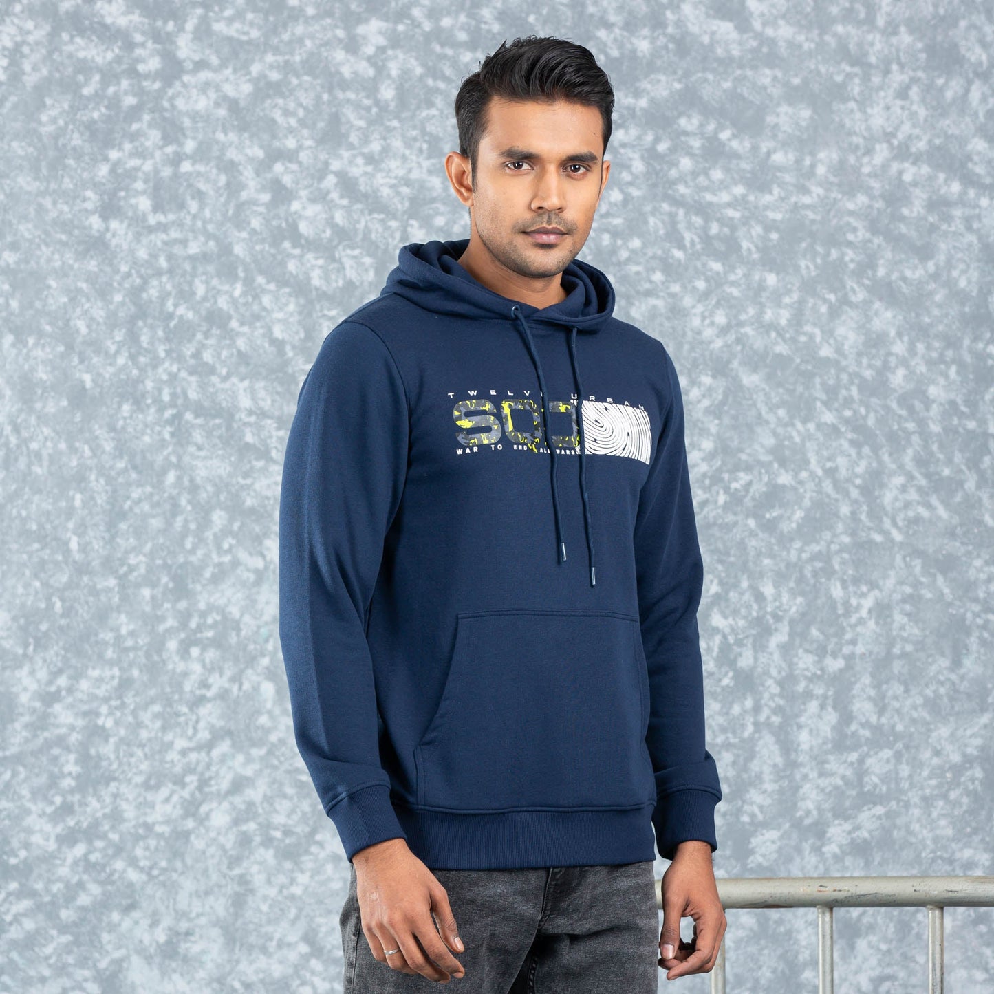 MENS HOODIE- NAVY
