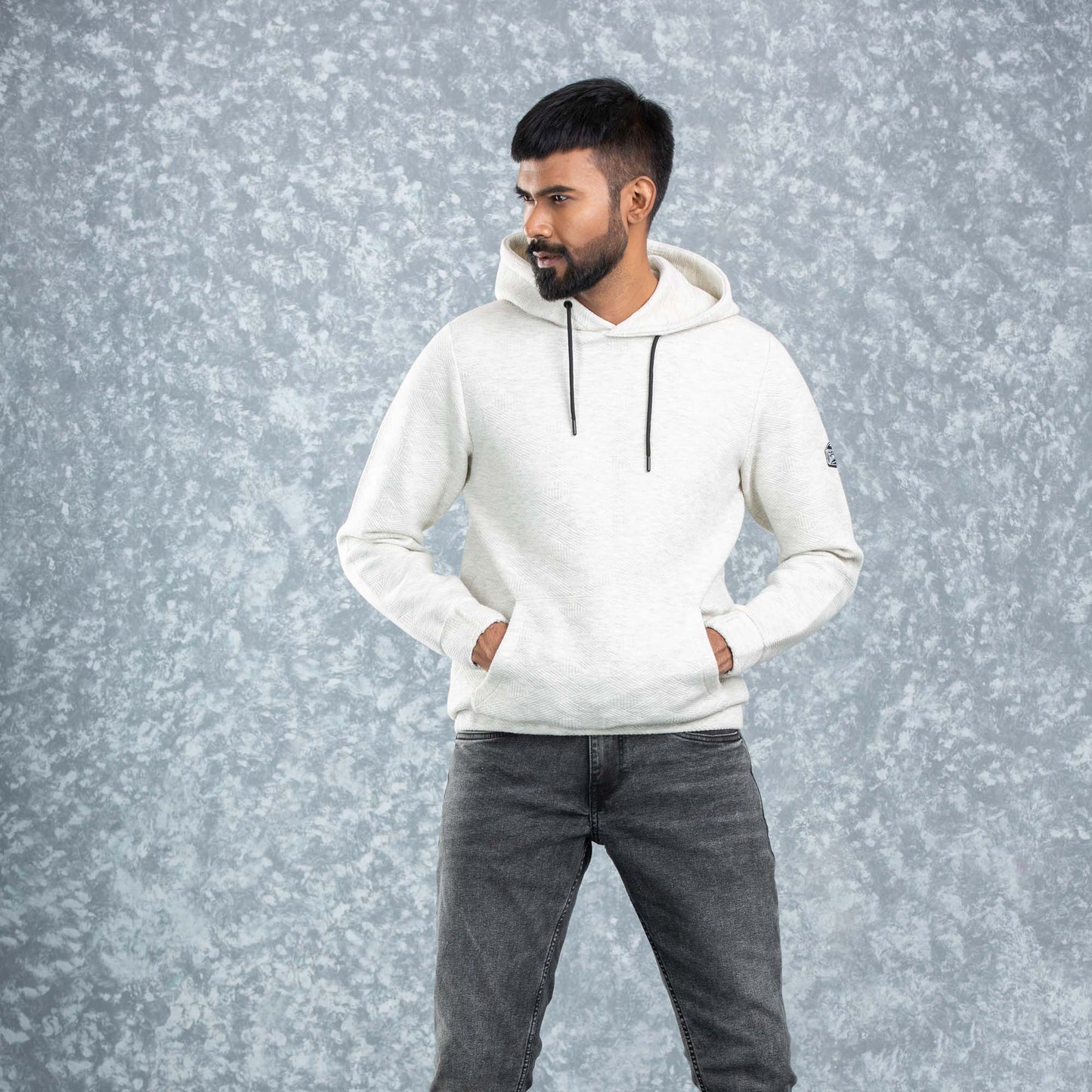 MENS HOODIE-LT. GREY