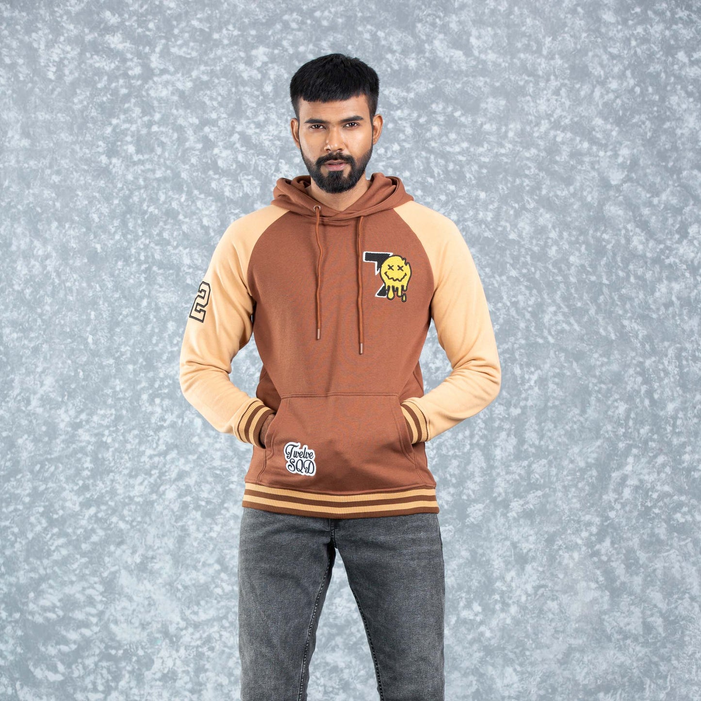 MENS HOODIE- BROWN