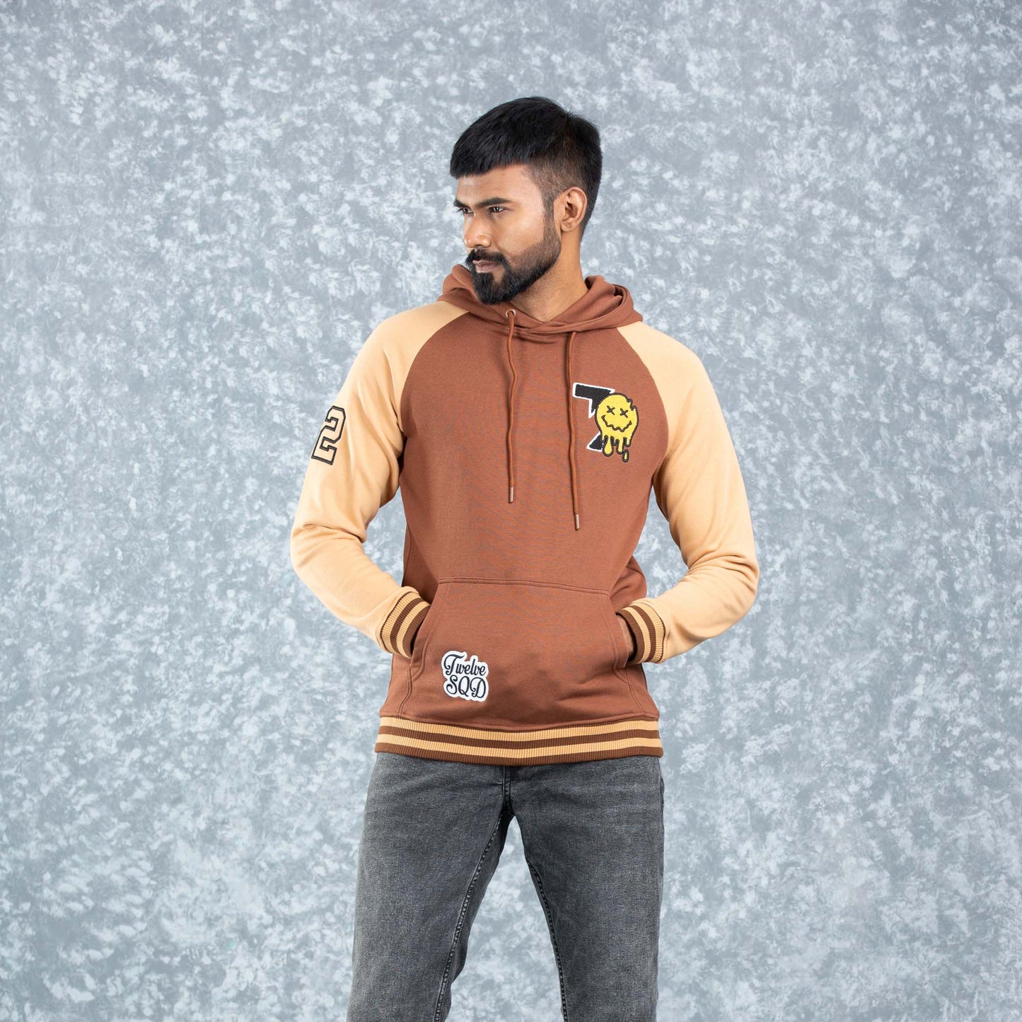 MENS HOODIE- BROWN