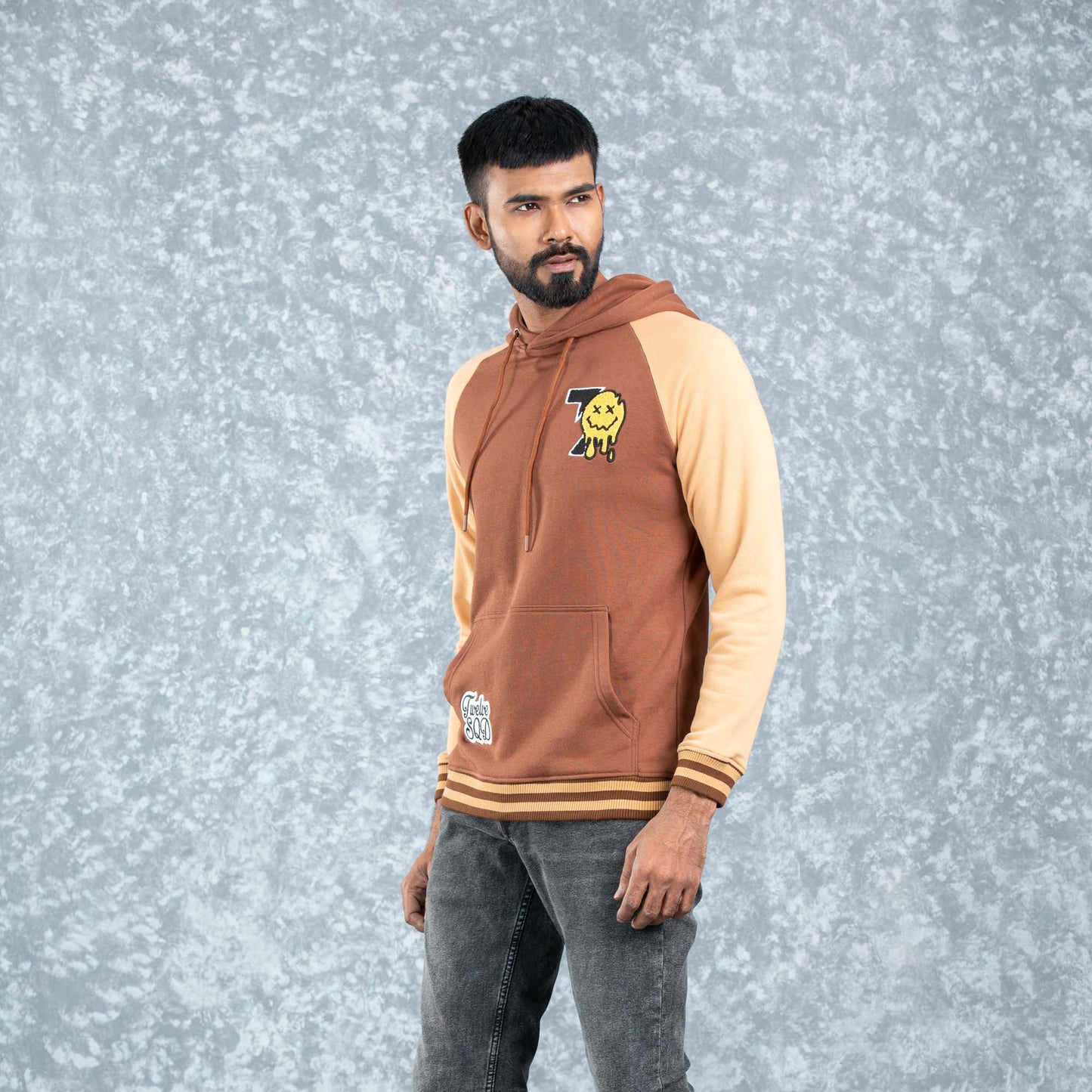MENS HOODIE- BROWN