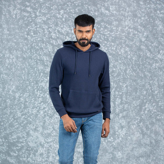 MENS HOODIE- NAVY