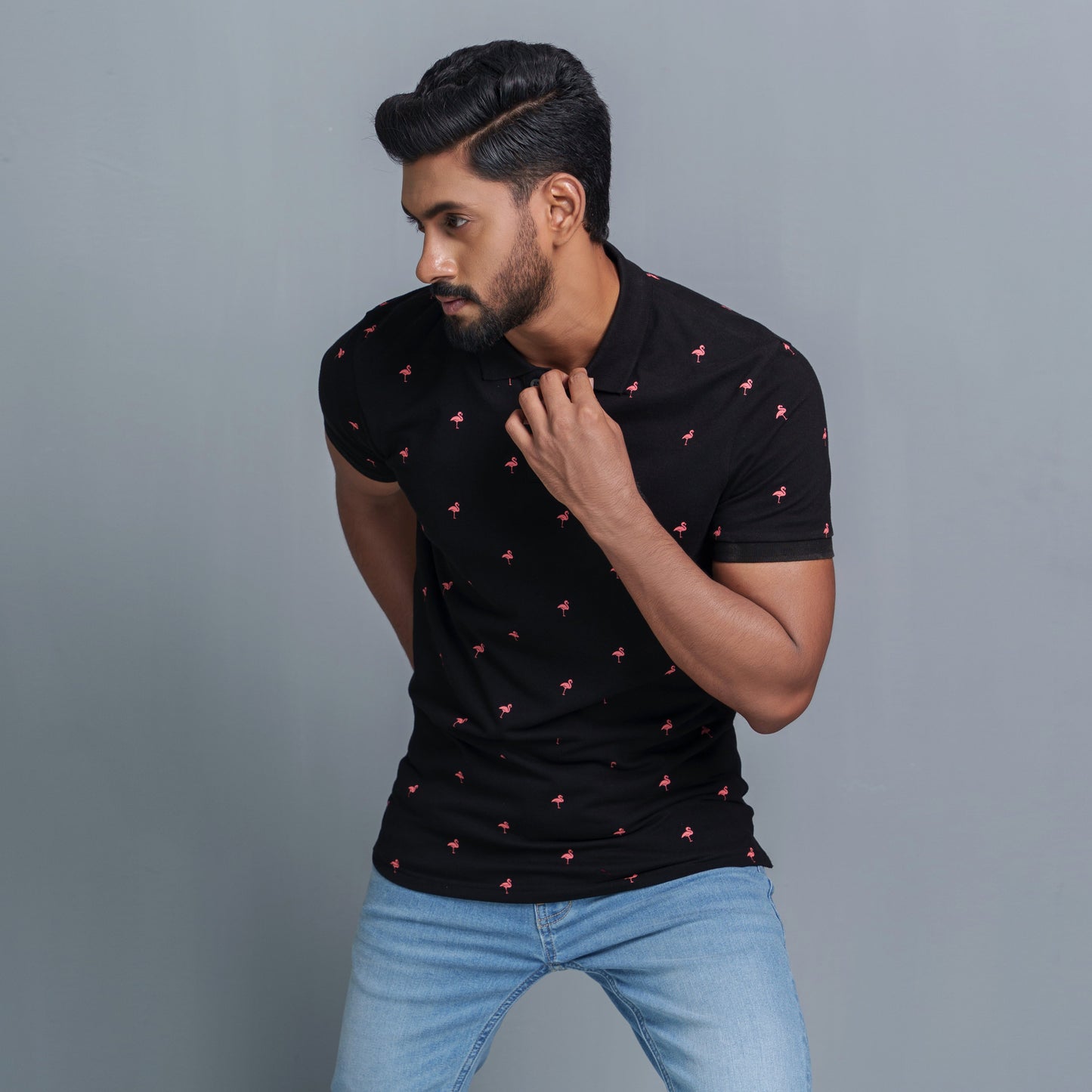 Mens Black Polo