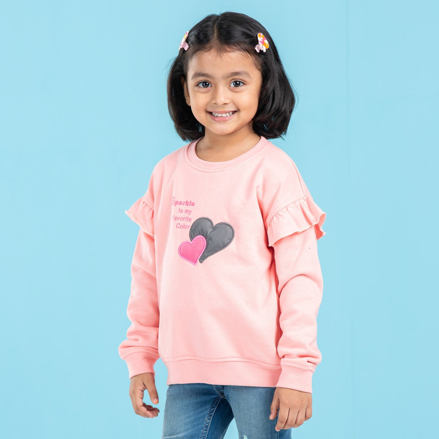 BABY GIRLS SWEATSHIRT-PINK
