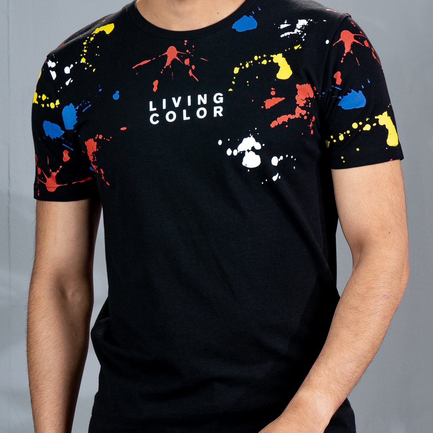 Men's Black Abstract T-Shirt