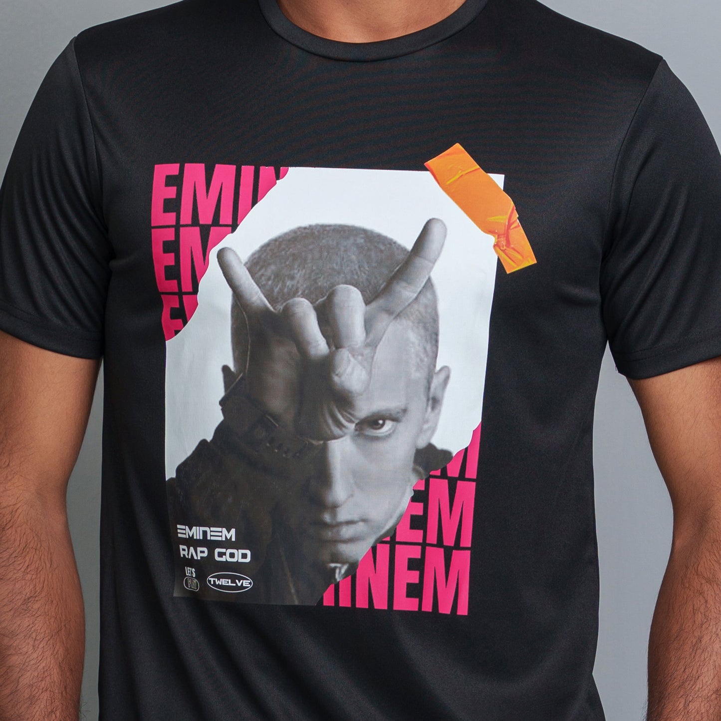 Men’s Black Colorful T-Shirt