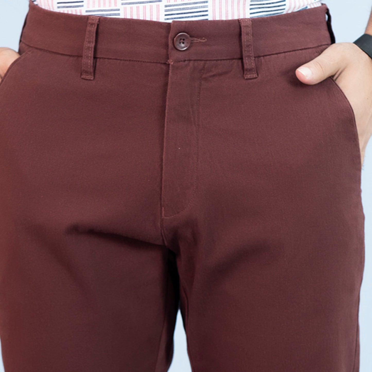Mens Twill Pant - Maroon