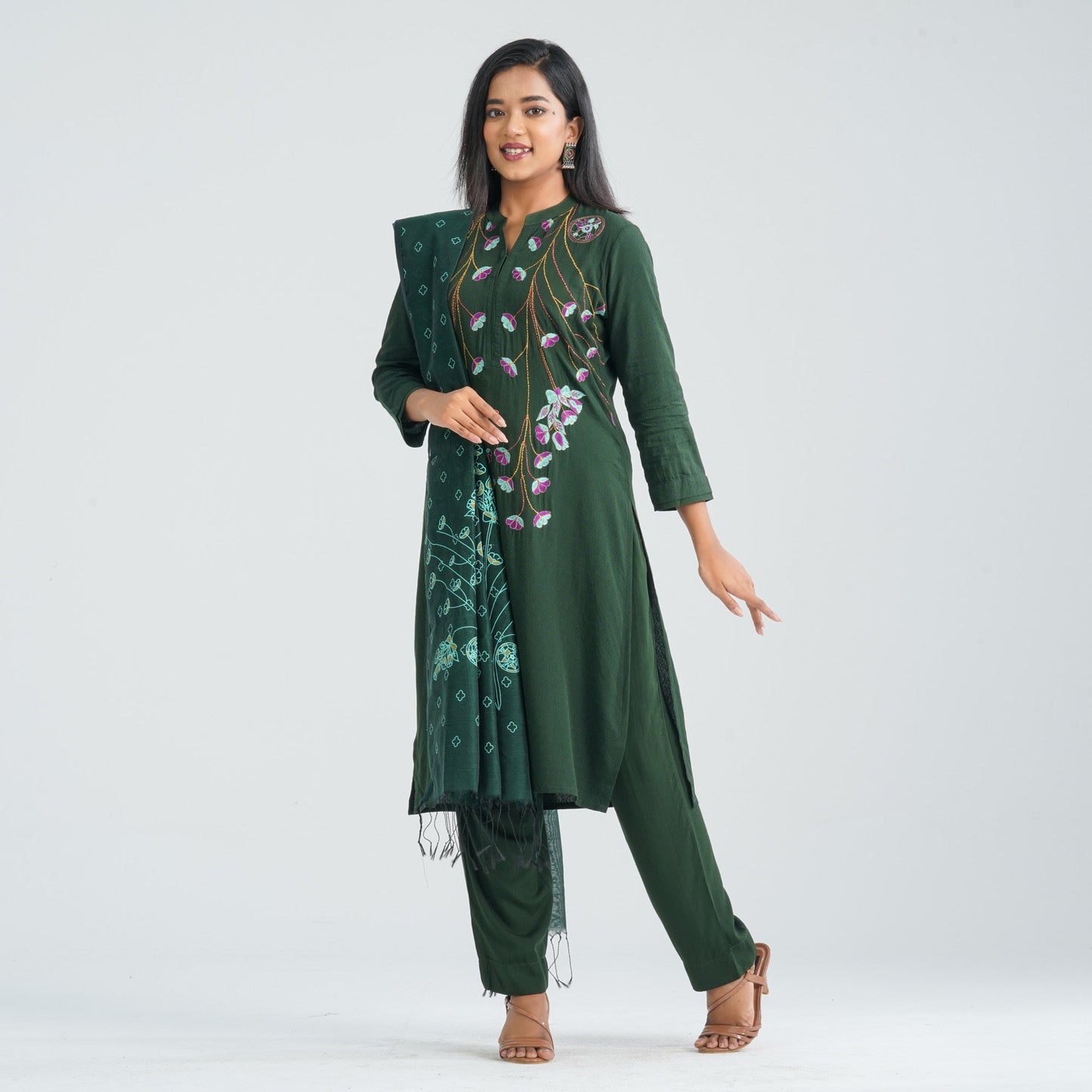 Women Viscose Three Piece Set