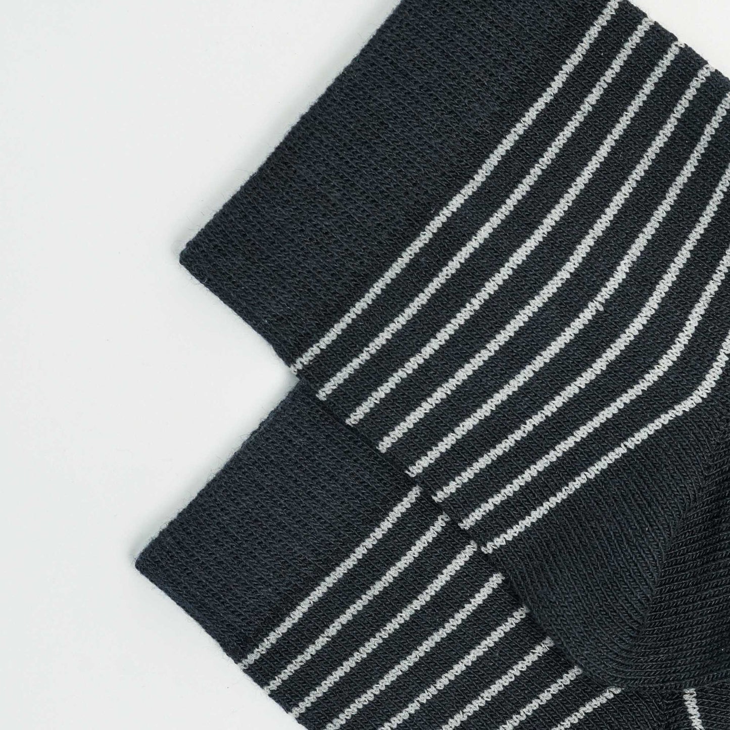 Navy & White Cotton Socks