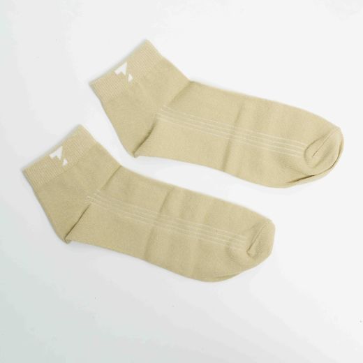 Beige Cotton Socks