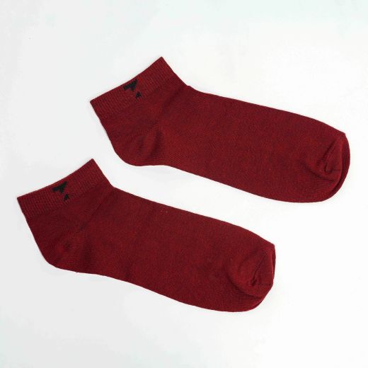 Maroon Cotton Socks