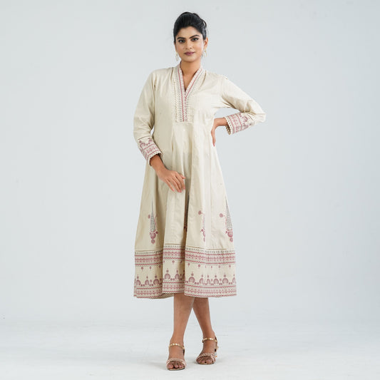 Women Cotton Kalidar Dress
