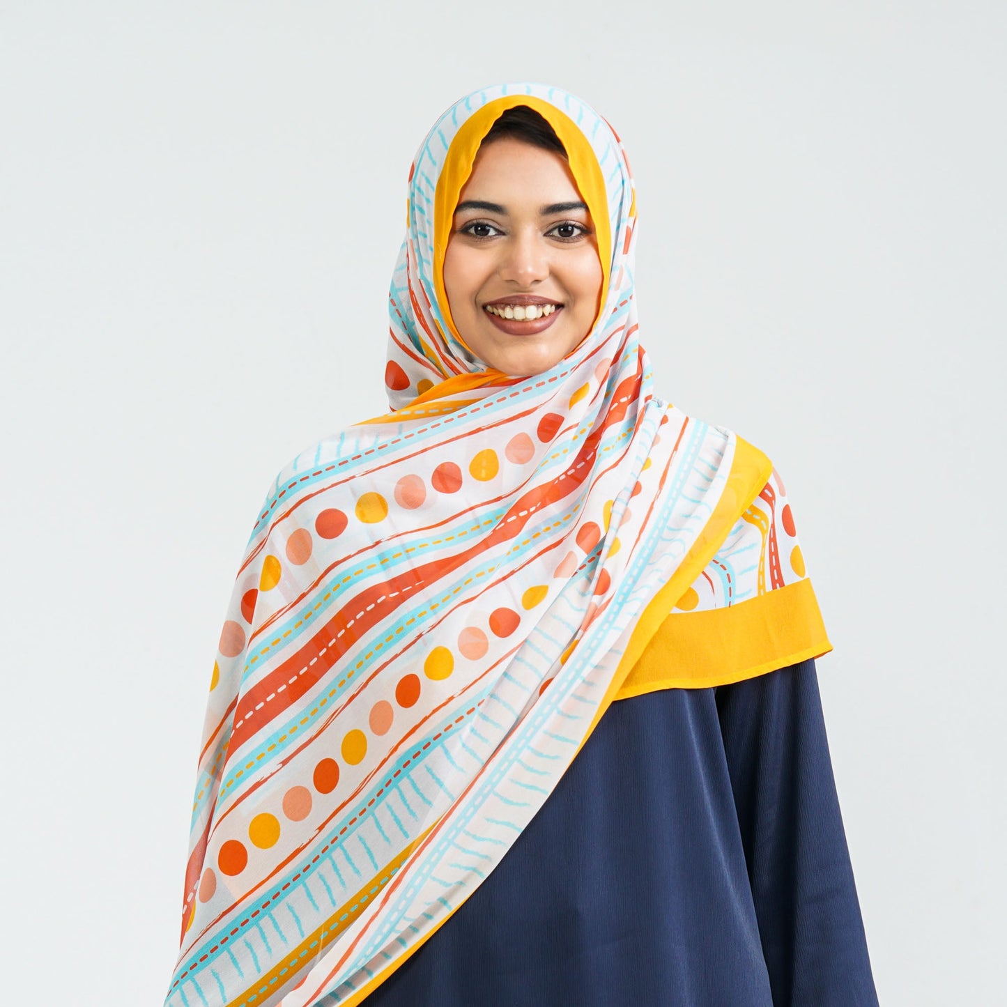 Womenâ€™s Orange Georgette Scarf