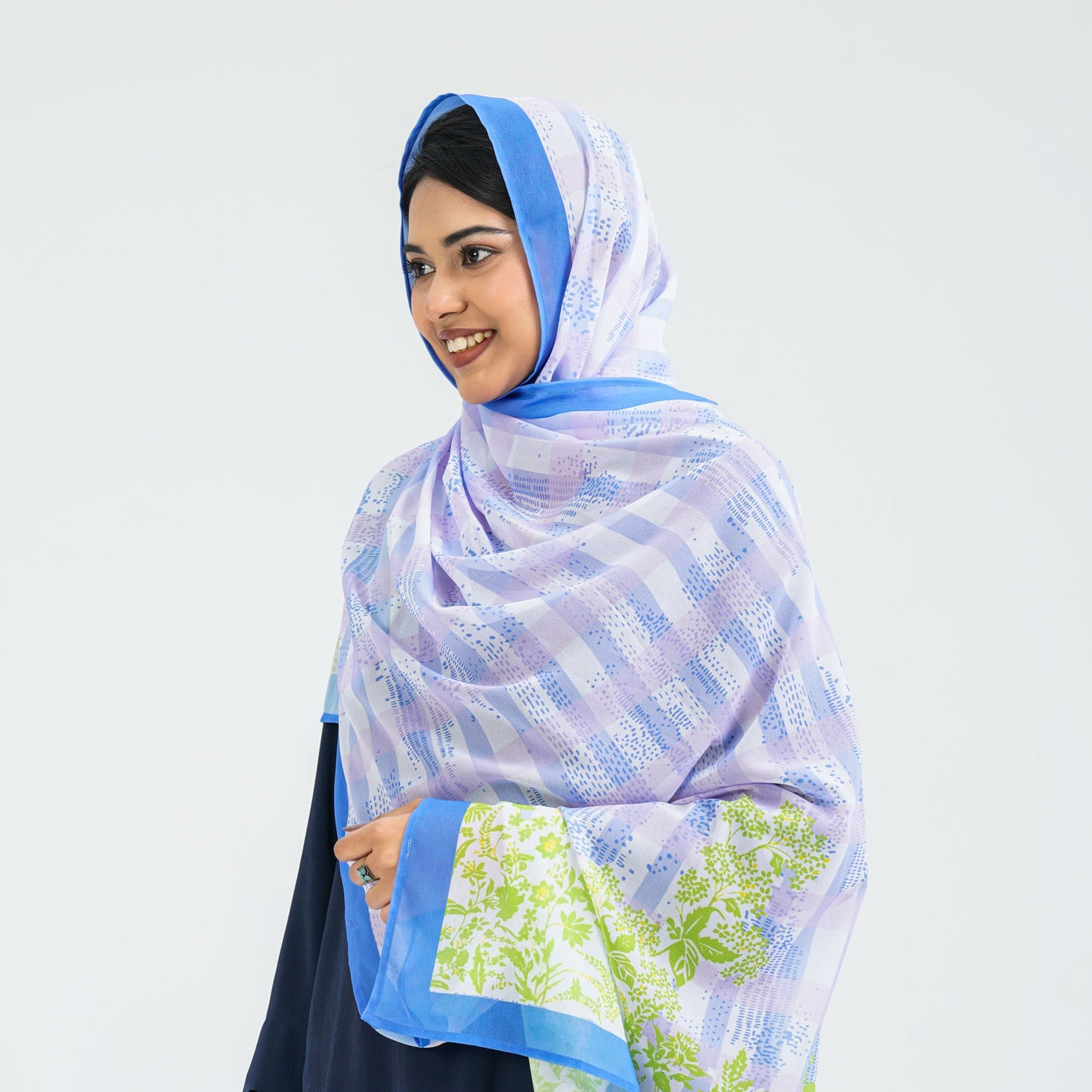 Womenâ€™s Blue Georgette Scarf