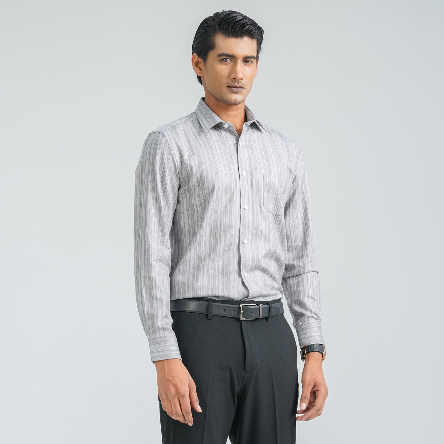 Menâ€™s Pink Cotton Formal Shirt