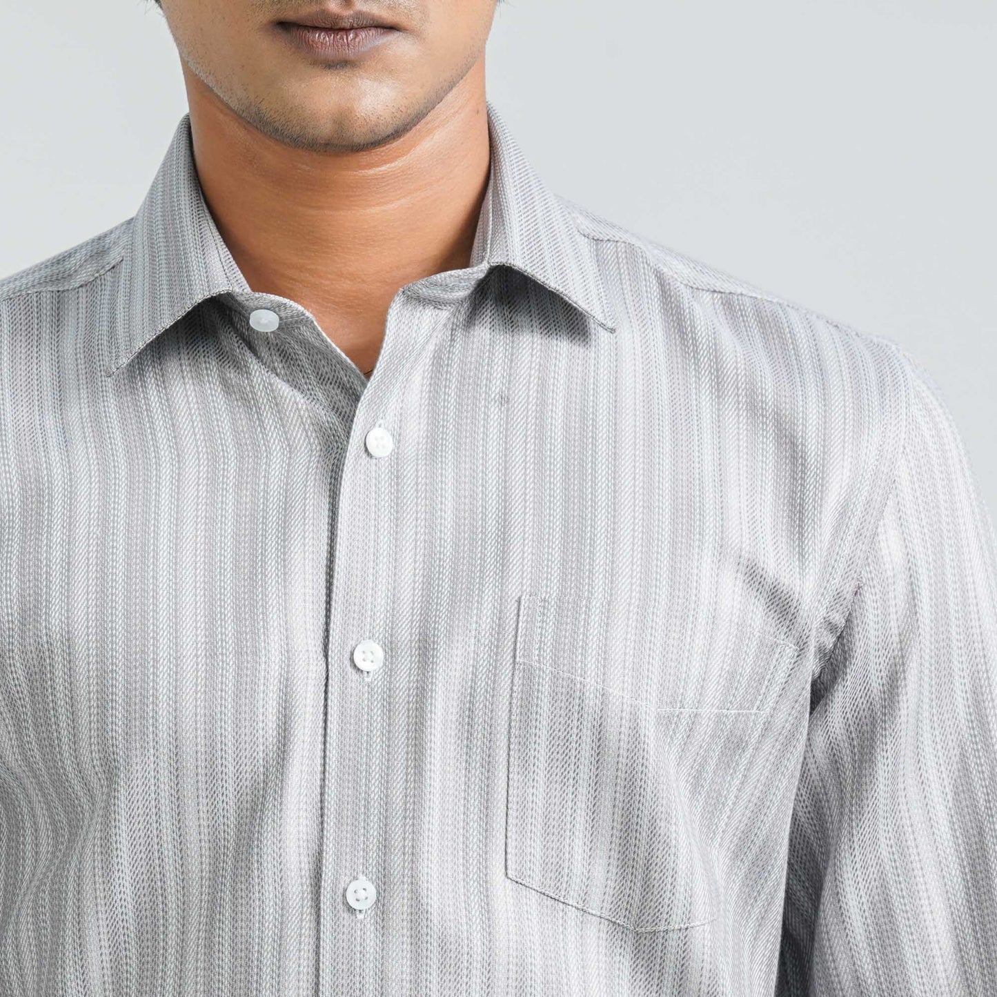 Menâ€™s Pink Cotton Formal Shirt