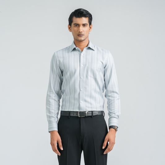 Menâ€™s Ash Cotton Formal Shirt