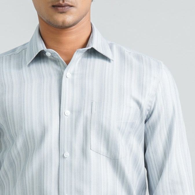 Menâ€™s Ash Cotton Formal Shirt