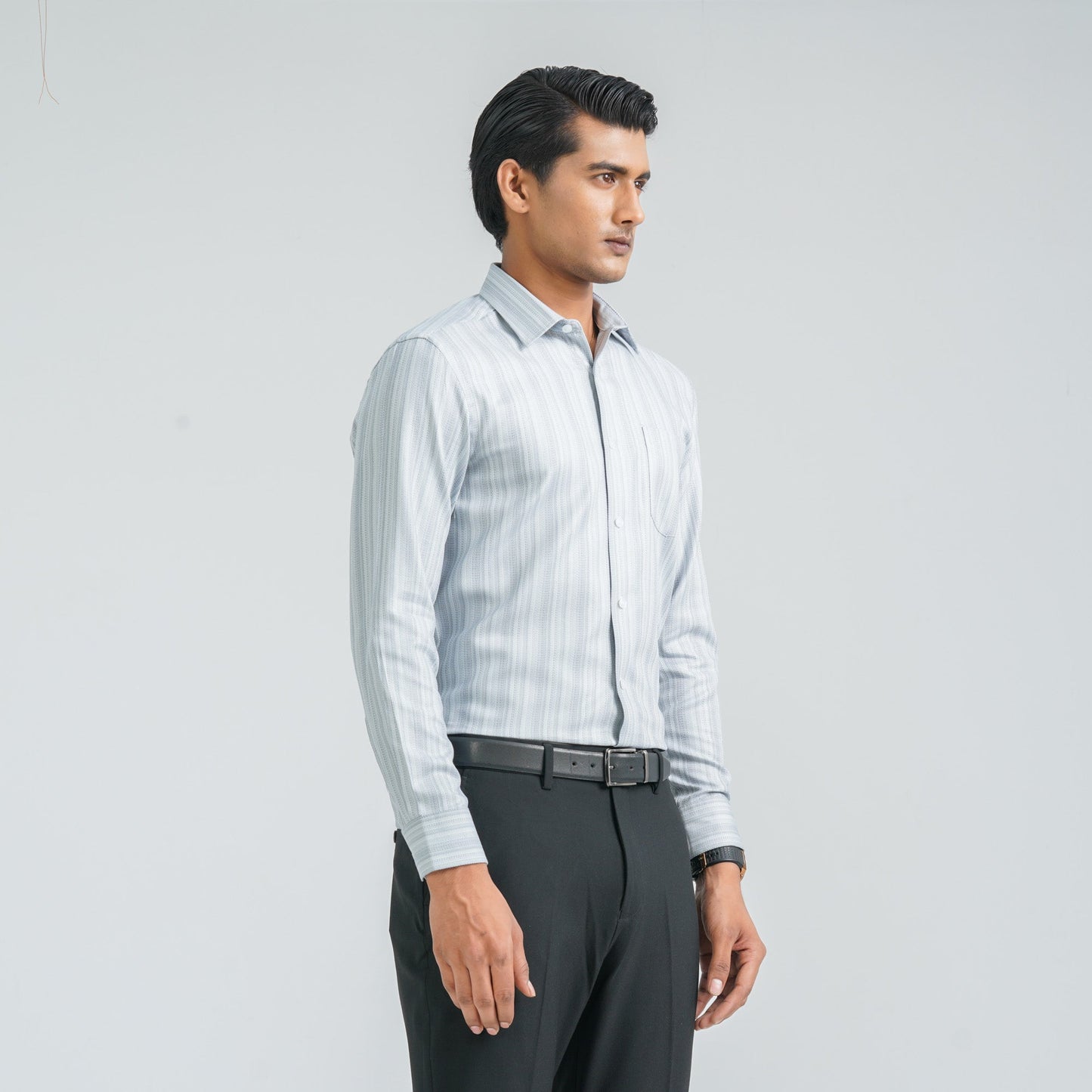Menâ€™s Ash Cotton Formal Shirt