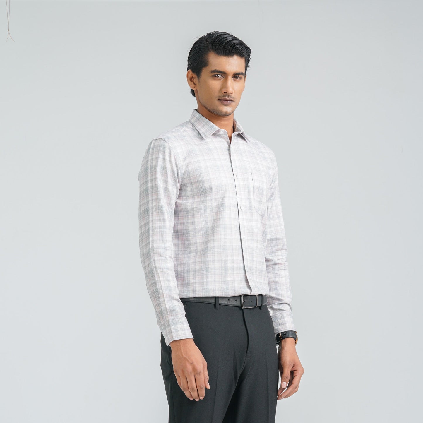 Menâ€™s Pink Cotton Formal Shirt