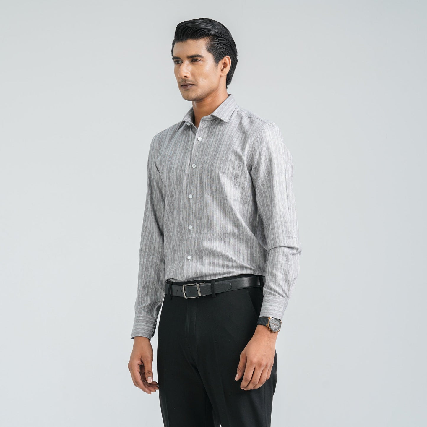 Menâ€™s Pink Cotton Formal Shirt