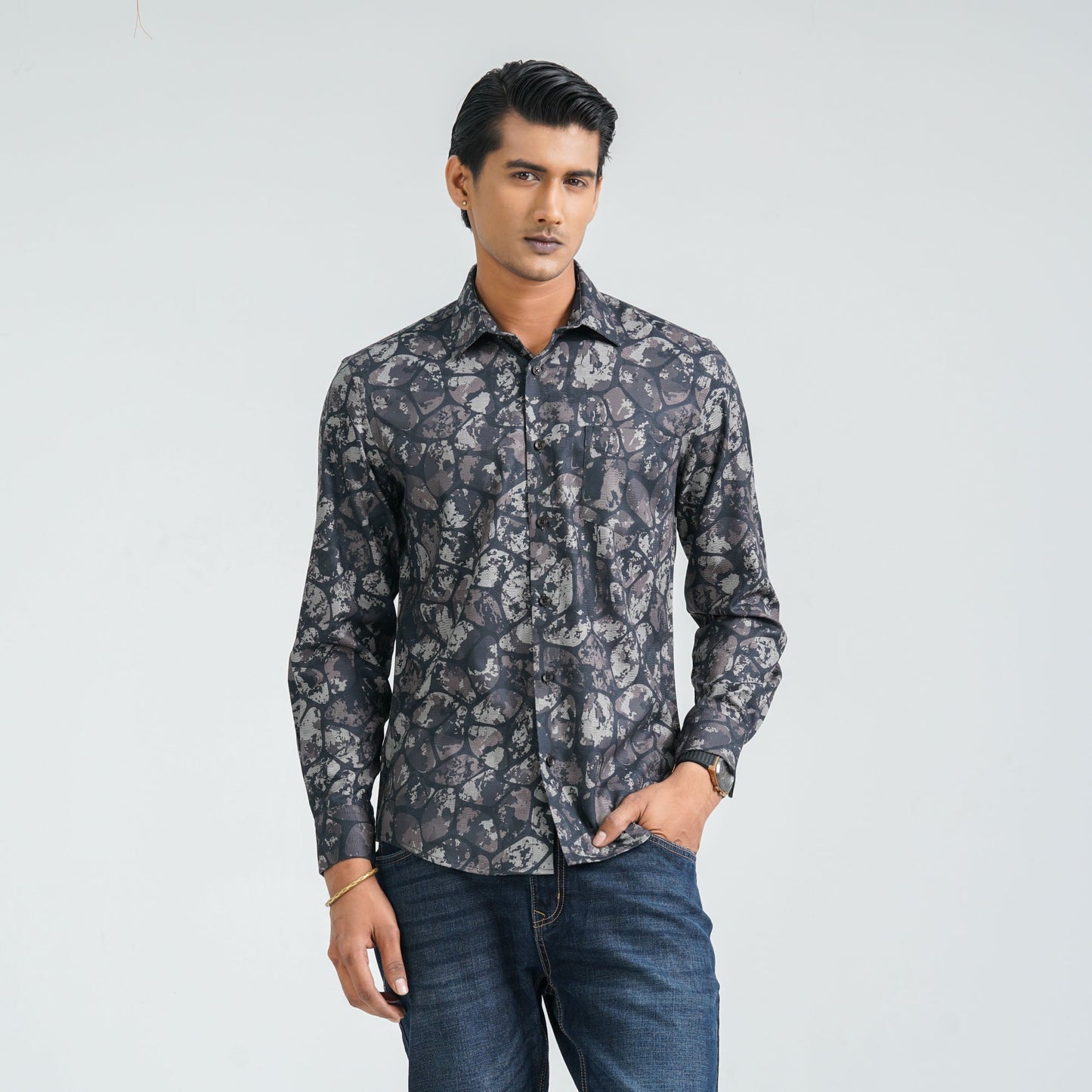 Menâ€™s Coffee Casual Shirt