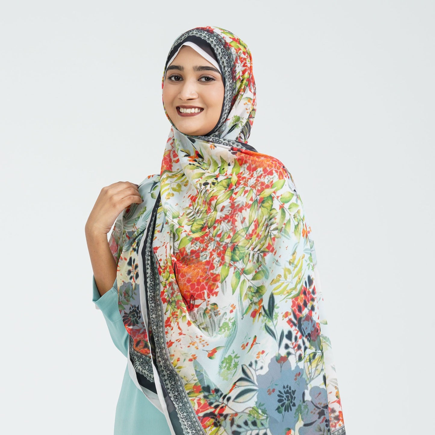 Womenâ€™s Multicolor Georgette Scarf