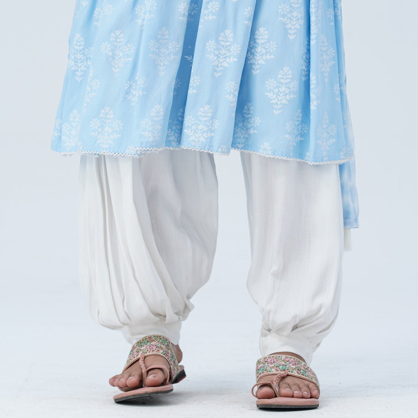 Girl's Floral Viscose Three Piece Set