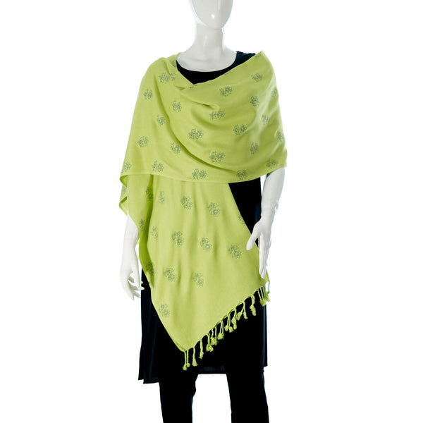 WOMENS SHAWL- LIME