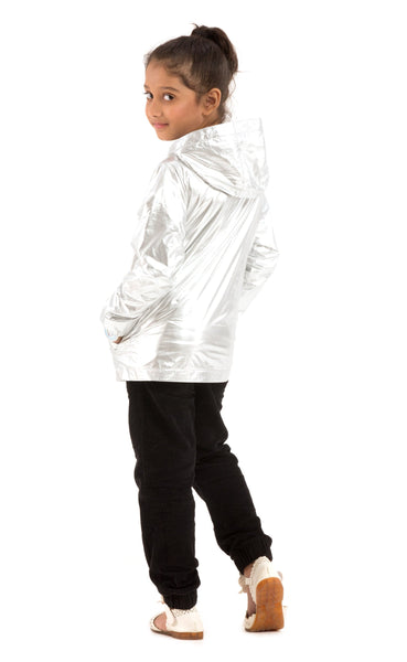 Girls Windbreaker- Silver