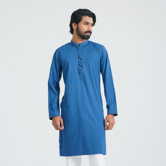 Mens Navy Basic Panjabi