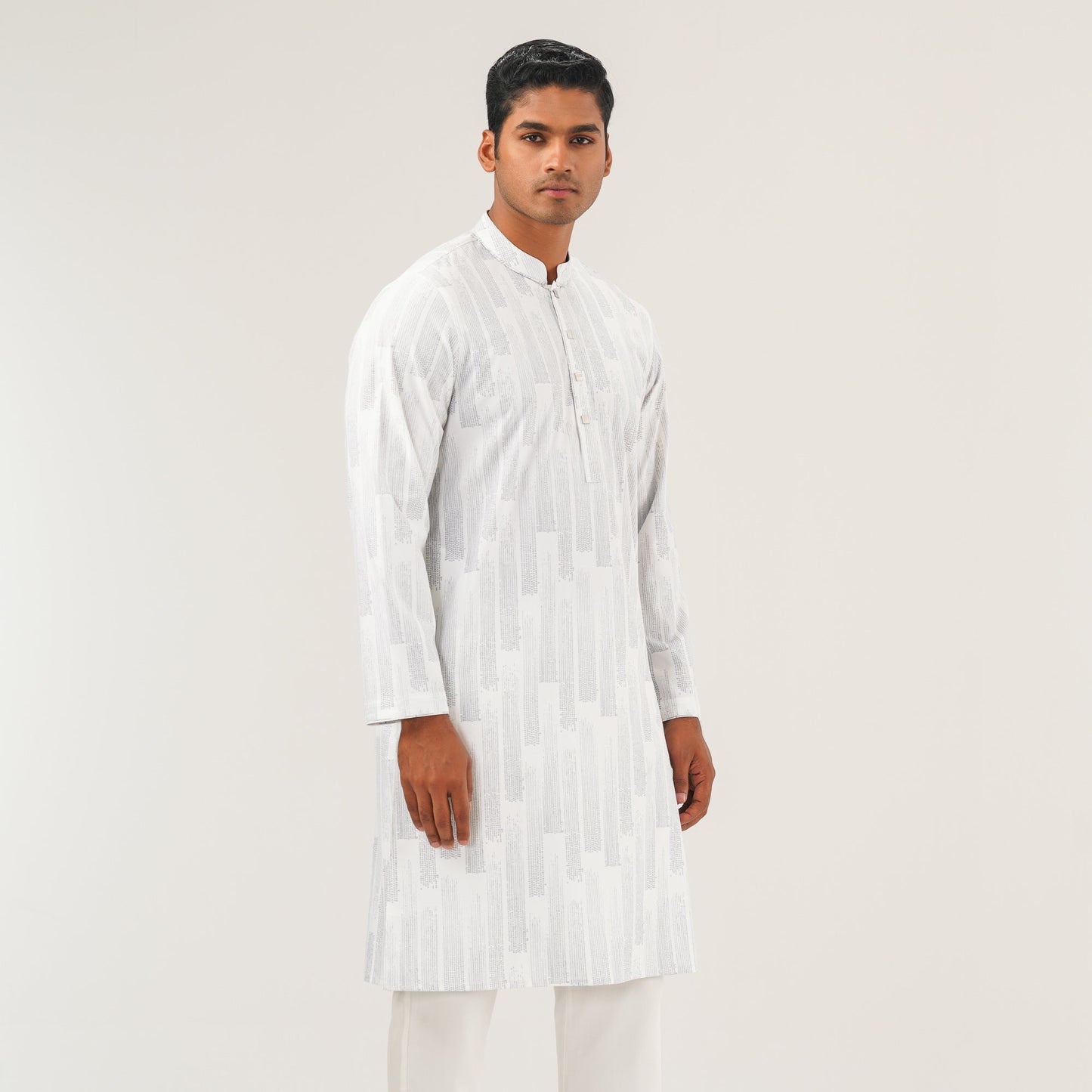 Mens White Panjabi