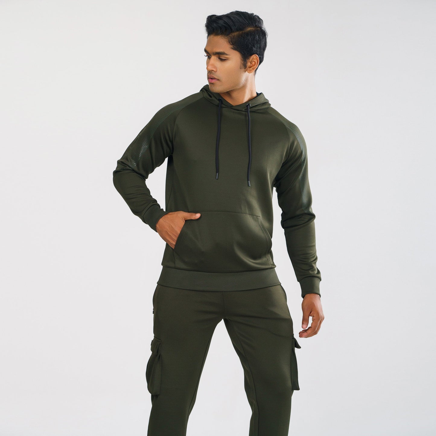 Mens Olive Hoodie