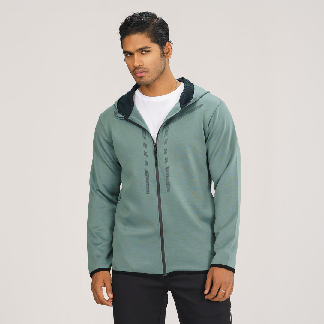 Men's Sage Green Active Hoodie