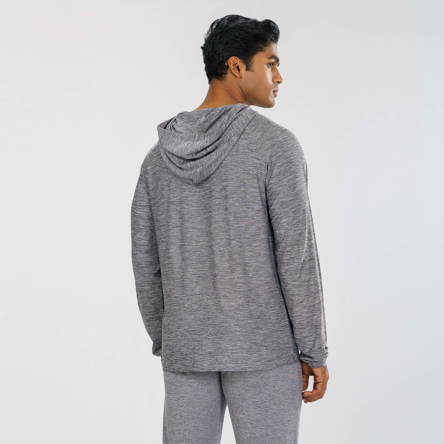 Men's Grey Melange Hoodie