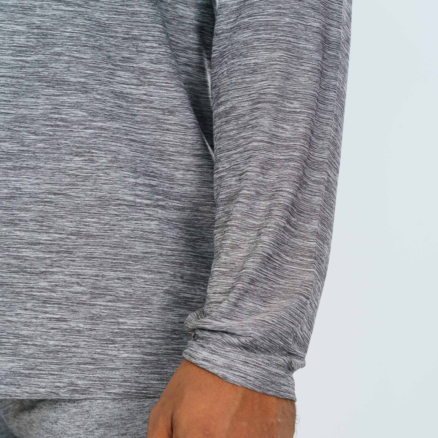 Men's Grey Melange Hoodie