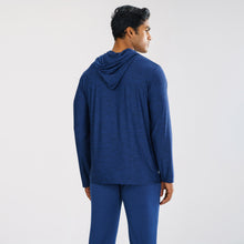 Load image into Gallery viewer, Men’s Navy Melange Hoodie
