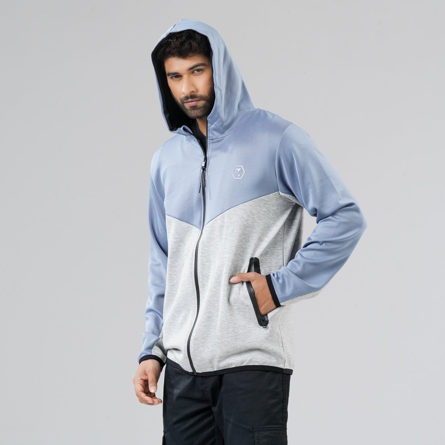 Mens Blue Hoodie