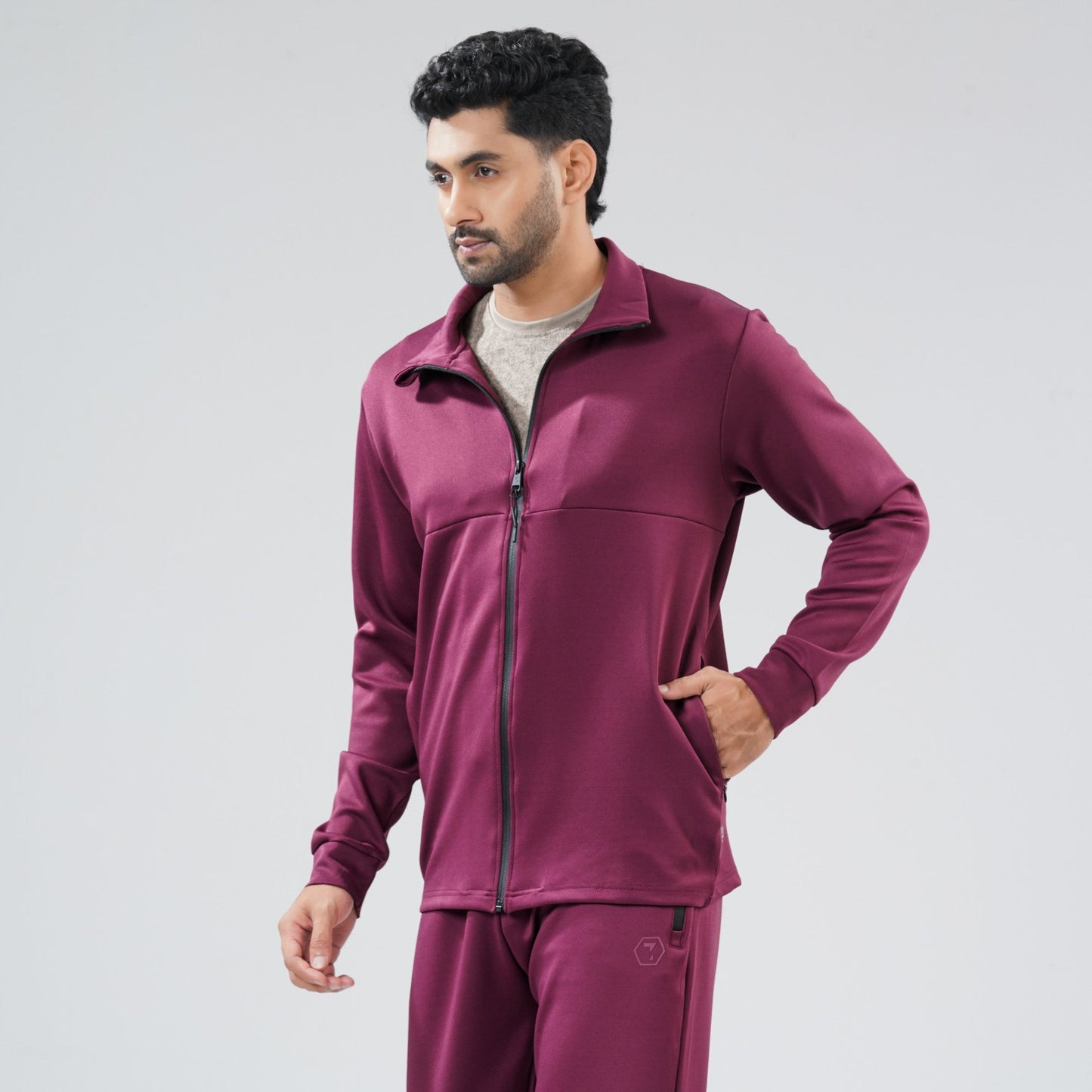 Mens Maroon Sweat Shirt