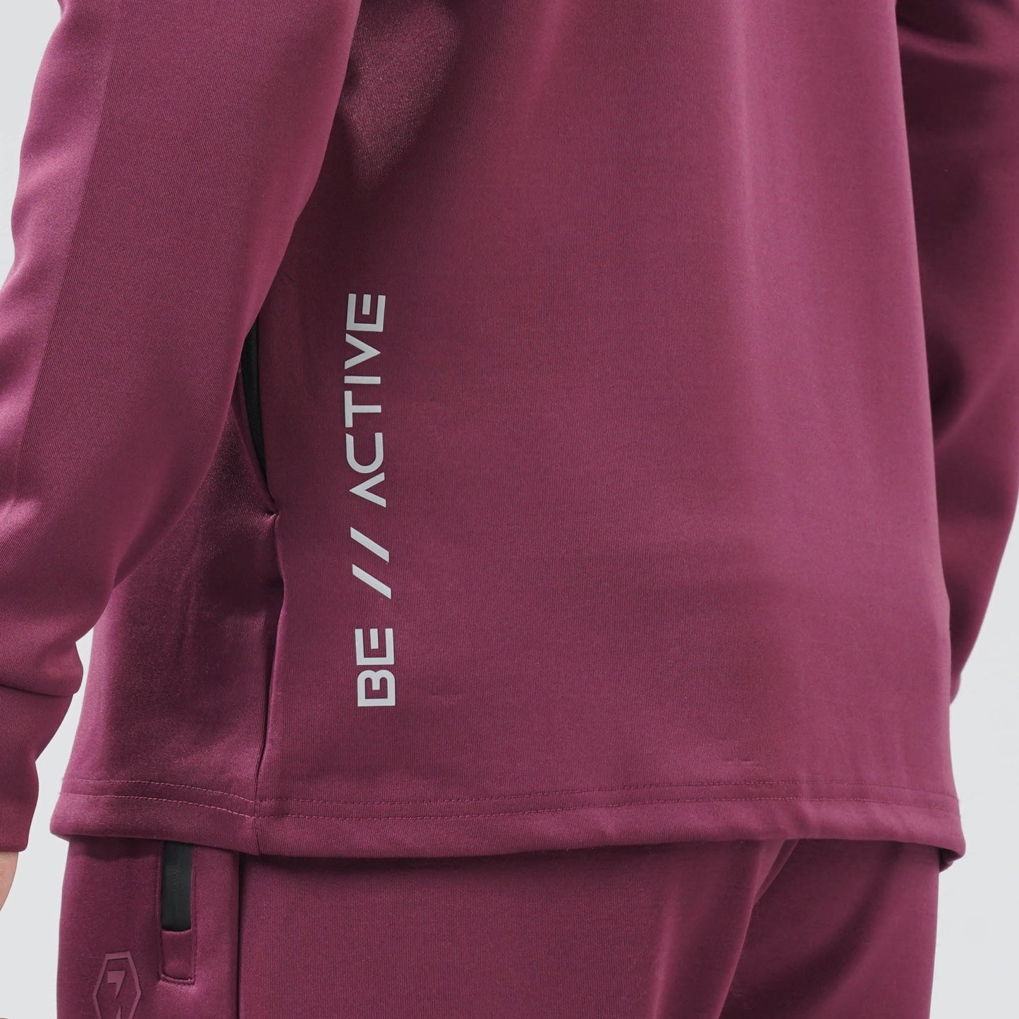 Mens Maroon Sweat Shirt