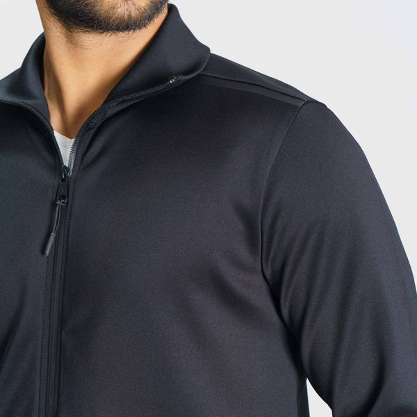 Men's Black High-Neck Sweatshirt