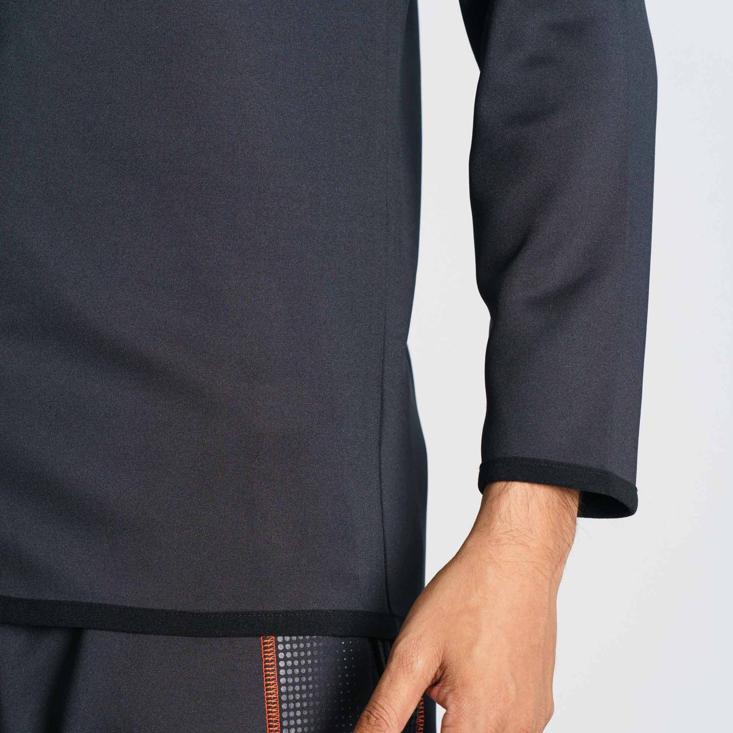 Men's Black High-Neck Sweatshirt