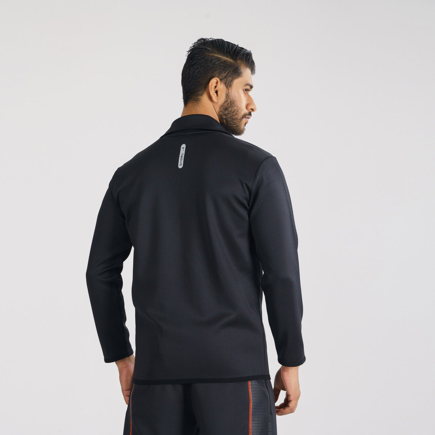 Men's Black High-Neck Sweatshirt