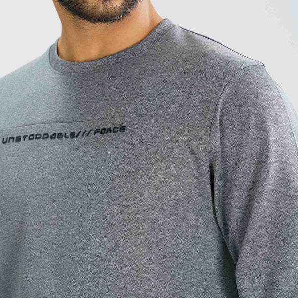 Men's Grey Melange Sweatshirt