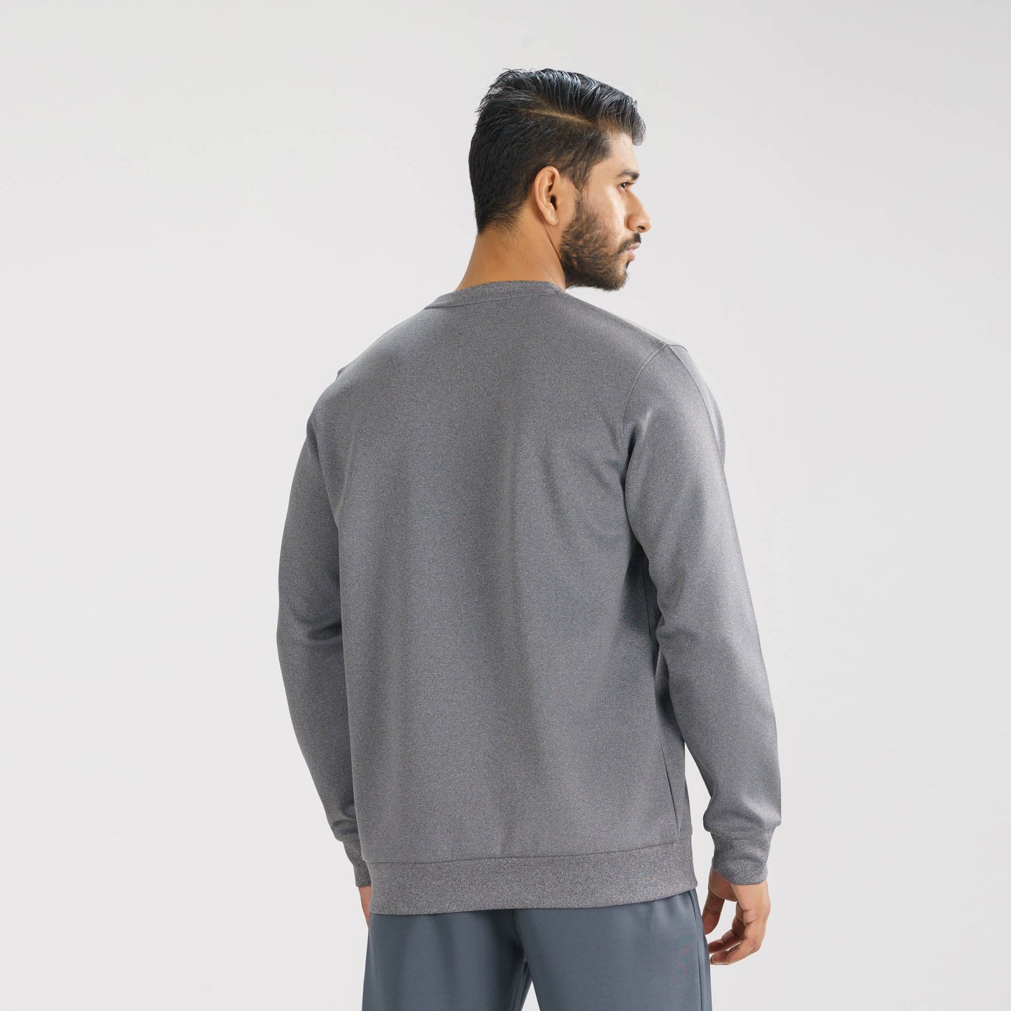 Men's Grey Melange Sweatshirt